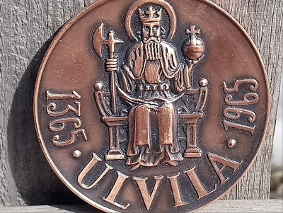 Ulvila 1365 - 1965. Rasiassa. Halkaisija - 68 mm.