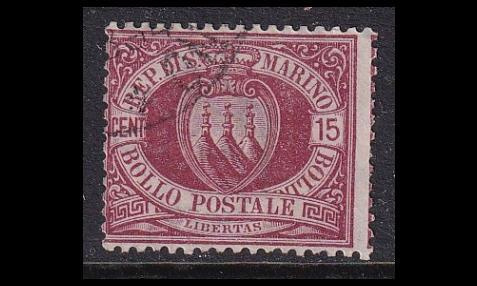 San Marino 15 o Vaakuna 15 C (1892)