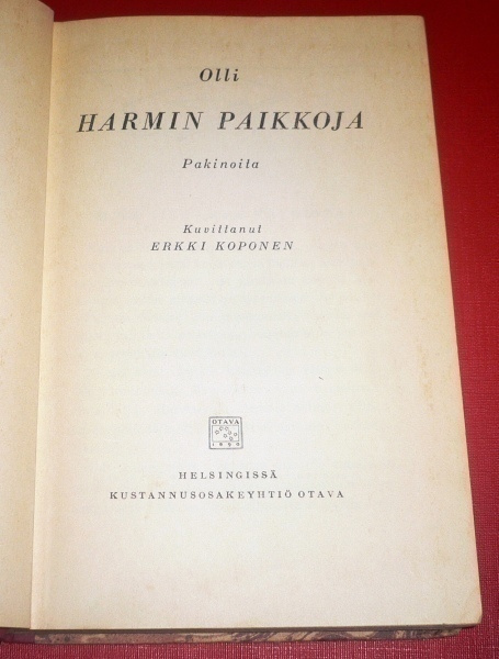 Olli : Harmin paikkoja  1951 1.p.