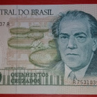 BRASIL 500 CRUZADOS 1988 P-212d UNC (K16-S52) - pikkukuva 1