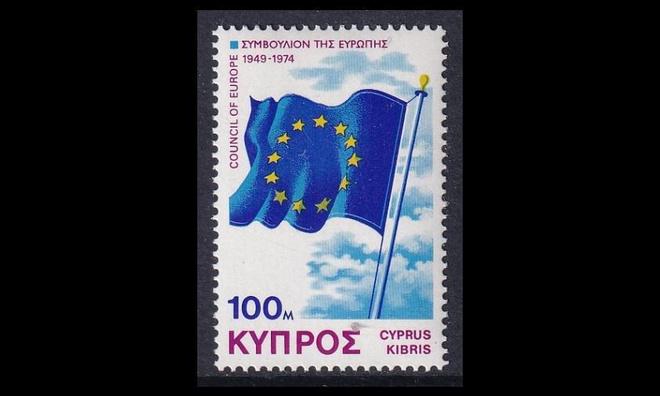 Kypros 424 ** Euroopan neuvosto 25v (1975)
