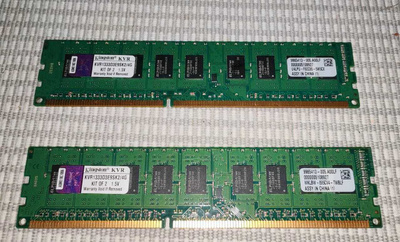 2 x 2GB DDR3 1333 pöytäkoneen muistikammat