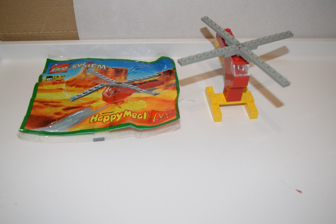mcdonalds happy meal lelu lego system helikopteri