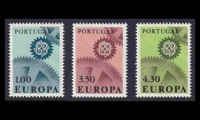 Portugali 1026-8 ** Europa (1967)