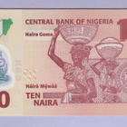 Nigeria 10 Naira v.2022 UNC P-39 Polymer - pikkukuva 2