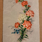 kukkakortti, neilikat, kulkenut 1962 - pikkukuva 1