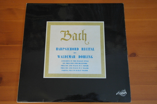 Bach:Harpsichord Recital by Waldemar Döhling-LP.