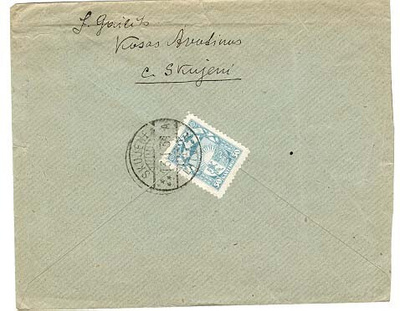 Latvia Mi 122 kirje Puolaan