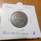 1  mki 1893   hopeaa   siistikuntoinen    kl 8 . - pikkukuva 5