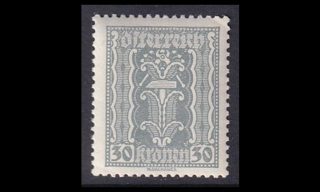 Itävalta 372 ** Käyttösarja maatalous 30 Kr (1922)