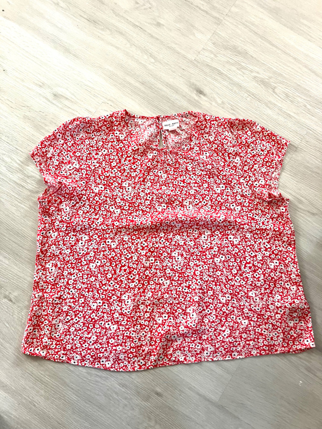 Lindex XL kukka pusero uudenver.