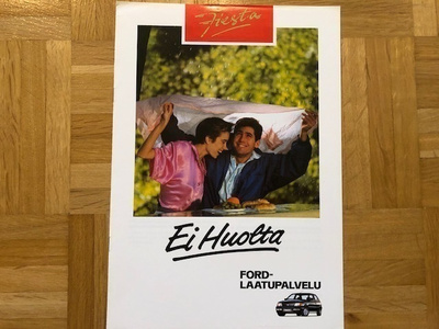 Esite Ford Fiesta - Ford laatupalvelu. Noin 1990