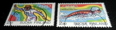 LAPE 1157-1158 OLYMPIAKISAT 1992 LOISTO LEIMATTUNA