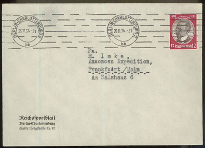 Saksa Mi 542 kirje