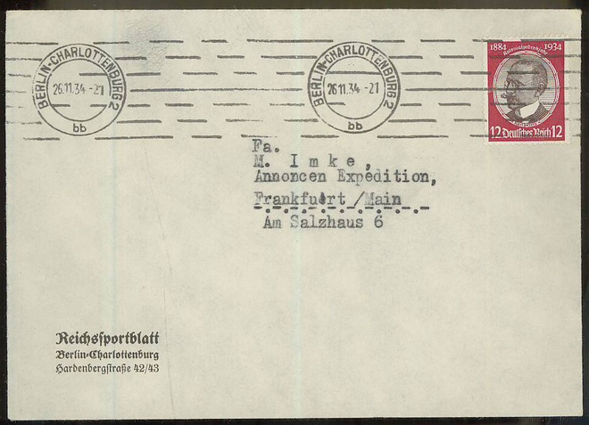 Saksa Mi 542 kirje