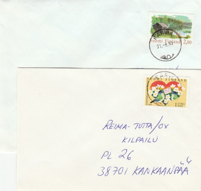 Postileima,  KARVIA, 2 erilaista leimaa