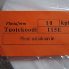 Astiakaavin, pieni, muovia, yhteensä 10 kpl uusia - pikkukuva 2