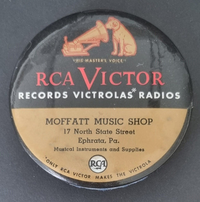Antiikkinen savikiekkojen puhdistusharja RCA Victor