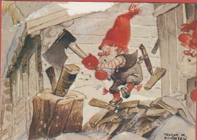 Trygve M Davidsen "Vedhuggning"