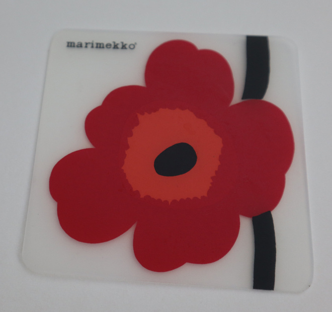 MARIMEKKO Unikko lasinalunen 6 kpl
