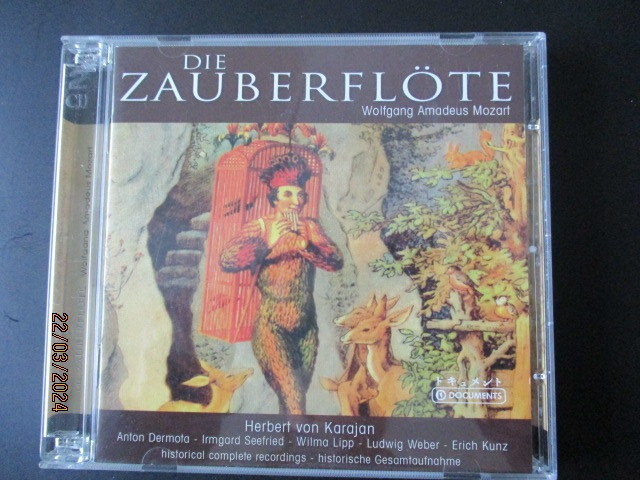 Mozart DIE ZAUBERFLÖTE (Wiener Philharmonik & Karajan) 2xCD