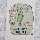 Joulupossut painotyö, signeerattu Jaana Suorsa - pikkukuva 1