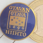 VANHA Merkki Nappi Otava 1890 Hiihto Veljekset Sundqvist - pikkukuva 1