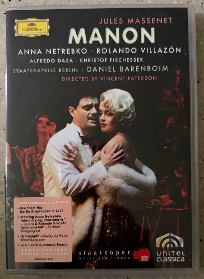 [DVD] JULES MASSENET: Manon