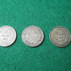 3 kpl 25p 1898, 1907 & 1915 - hopeaa - pikkukuva 1