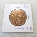 10 penniä 1865 tasaisesti hieman kulunut . kl 7-8 , - pikkukuva 5