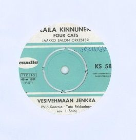 Laila Kinnunen 7" Vesivehmaan jenkka 1965