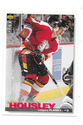 1995-96 Collector`s Choice #212 Phil Housley ,Calgary Flames
