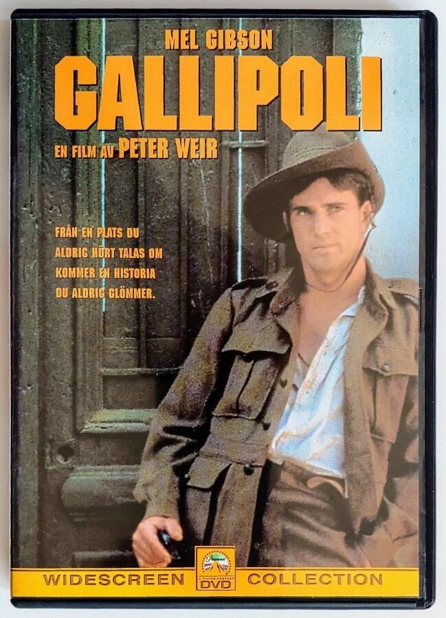 GALLIPOLI – Ruotsi-DVD Suomi-tekstein 1981/2004 - Peter Weir