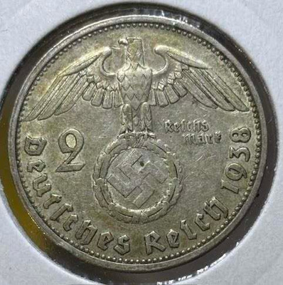 Nazi Saksa 1938 2 Reich Mark