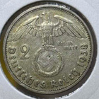 Nazi Saksa 1938 2 Reich Mark - pikkukuva 1