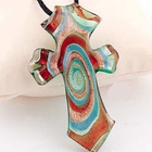 1115 .. Murano Lamppwork Art Glass Tongue .. Kaulakoru - pikkukuva 2