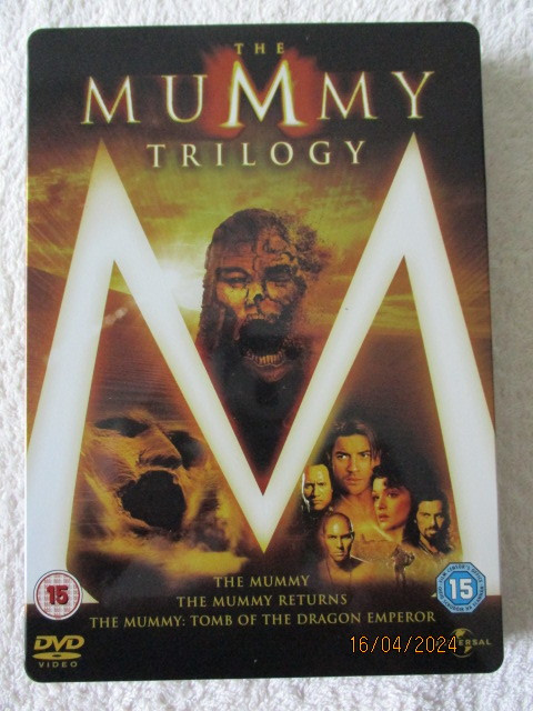 THE MUMMY TRILOGY (3 x DVD)  (STEELBOOK-kotelo)
