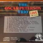 The Oscar Peterson Trio:Love For Sale CD.Hieno! - pikkukuva 2