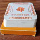 Paperitukku Oy 50v. Vintage lasinalustat mainostuote - pikkukuva 1