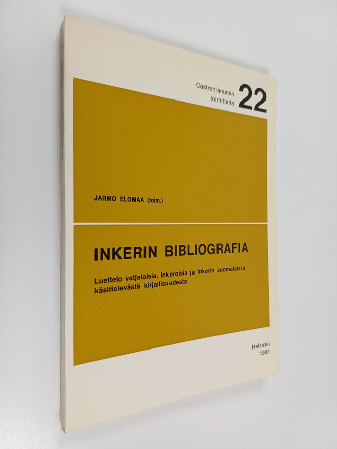 Jarmo Elomaa : Inkerin bibliografia : luettelo vatjalaisi...