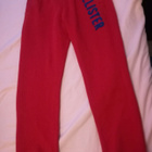 Hollister- kollarit housut punaiset koko M/L - pikkukuva 1