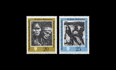 DDR 1680-1 ** Vastarintataistelijoiden järjestö 20v (1971)