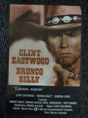 Bronco Billy - Lännen nopein (1980) - vanha elokuvajuliste