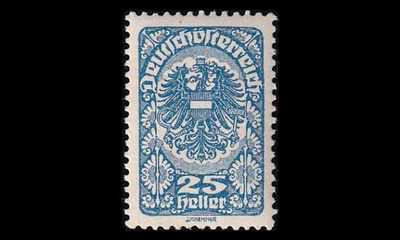 Itävalta 265x ** Käyttösarja 25 H kotka (1919)