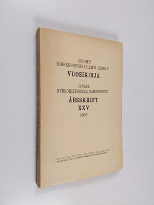 Suomen kirkkohistoriallisen seuran vuosikirja 1935