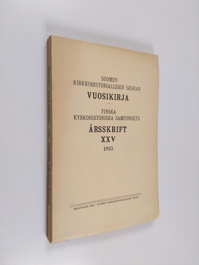 Suomen kirkkohistoriallisen seuran vuosikirja 1935