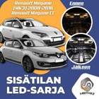 Renault Megane III Sisätilan LED-sarja 16-osainen - pikkukuva 1