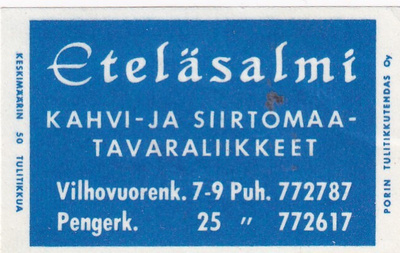 Eteläsalmi, Vilhovuorenk. 7-9 .  s60