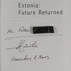 Arnold Ruutel : Estonia - Future Returned (signeerattu, t... - pikkukuva 3