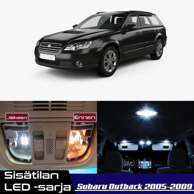 Subaru Outback (MK3) Sisätilan LED-sarja 9-osain